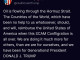 트럼프 전쟁을 도와주지 않은 국가들은 미국에 배상하게 될 것